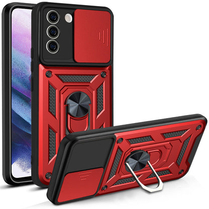 Funda protectora para teléfono con soporte de anillo magnético