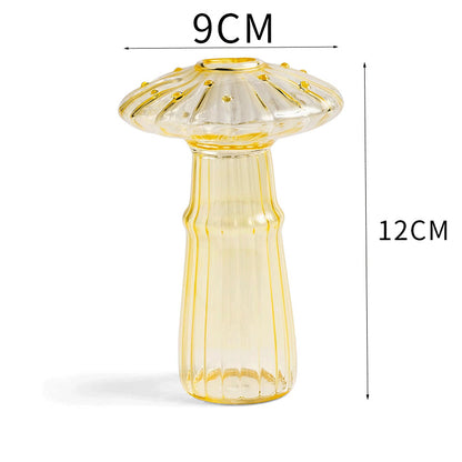 Frasco de aromaterapia para vaso de cogumelo de vidro doméstico