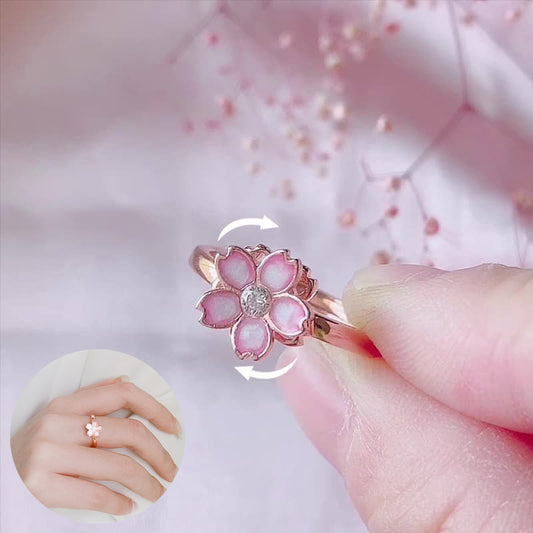 Cherry Blossom Rotatable Ring, Sweet Rings