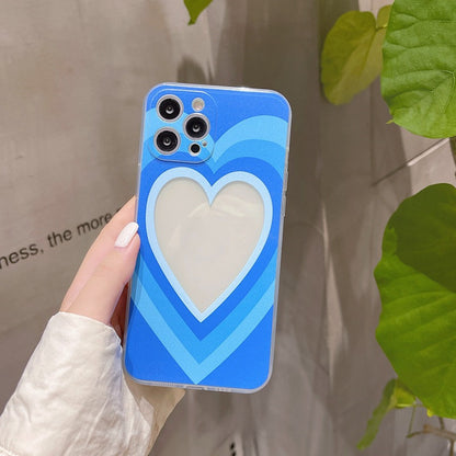 Photo Colour Pattern Love High Transparent TPU All-inclusive Soft Shell