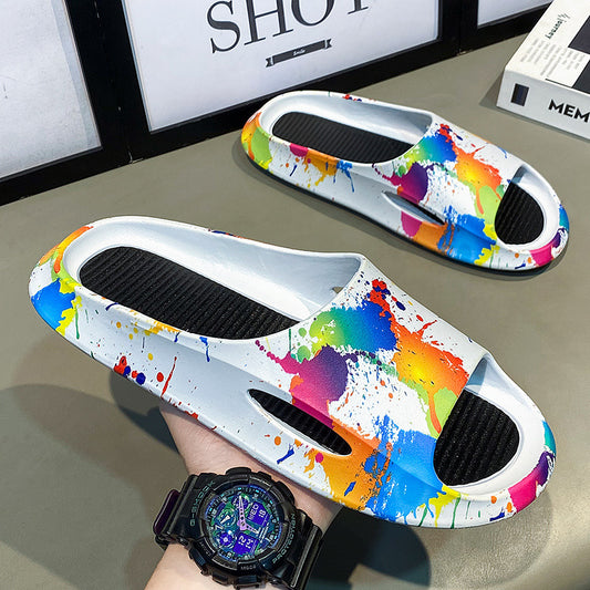 Graffiti Home Printing  Anti-skid Slippers