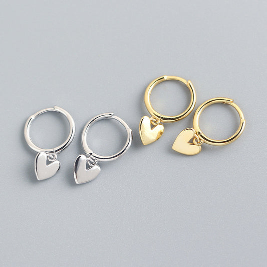 Pendientes de corazón de amor Pendientes de temperamento premium Joyería