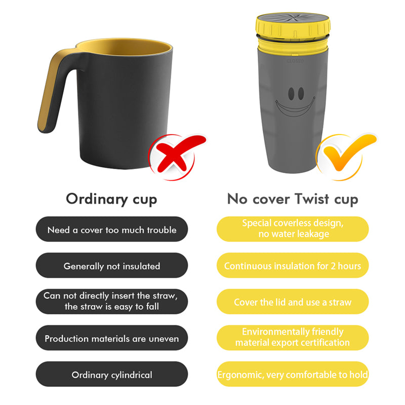 Copo portátil de viagem Twist Top Cup