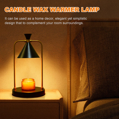 Candle Warmer Lamp With Timer, Dimmable Candle Lamp Warmer, Electric Candle Warmer, Compatible With Small And Large Scented Candles, Candle Melter