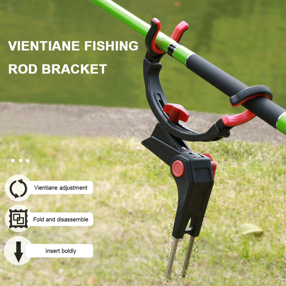 360 Degree Adjustable Fishing Pole Holder, Universal Fishing Foldable Bracket, Fish Rod Rack Stand Fishing Accessories