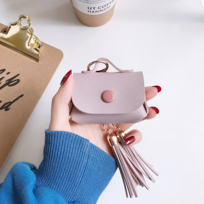 Compatible with Apple, Leather tassel Airpods Pro case