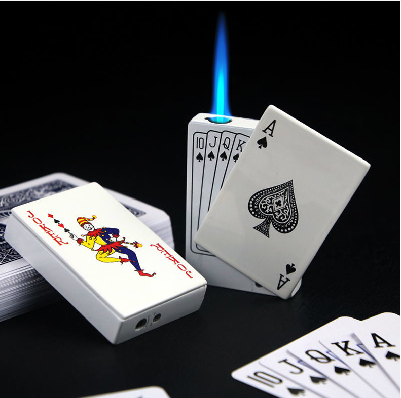 Poker Gas Lighters, Poker Lighter, Creative Gift Lighter Poker Lighter