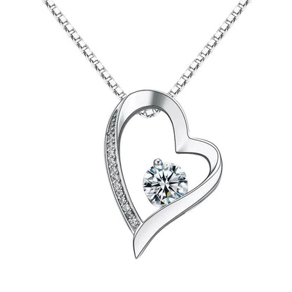 S925 Sterling Silver Pendant With Clover Diamond Necklace