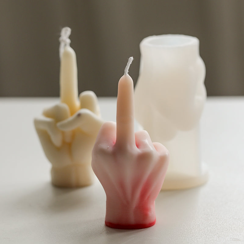 Middle Finger Scented Candle DIY Mold