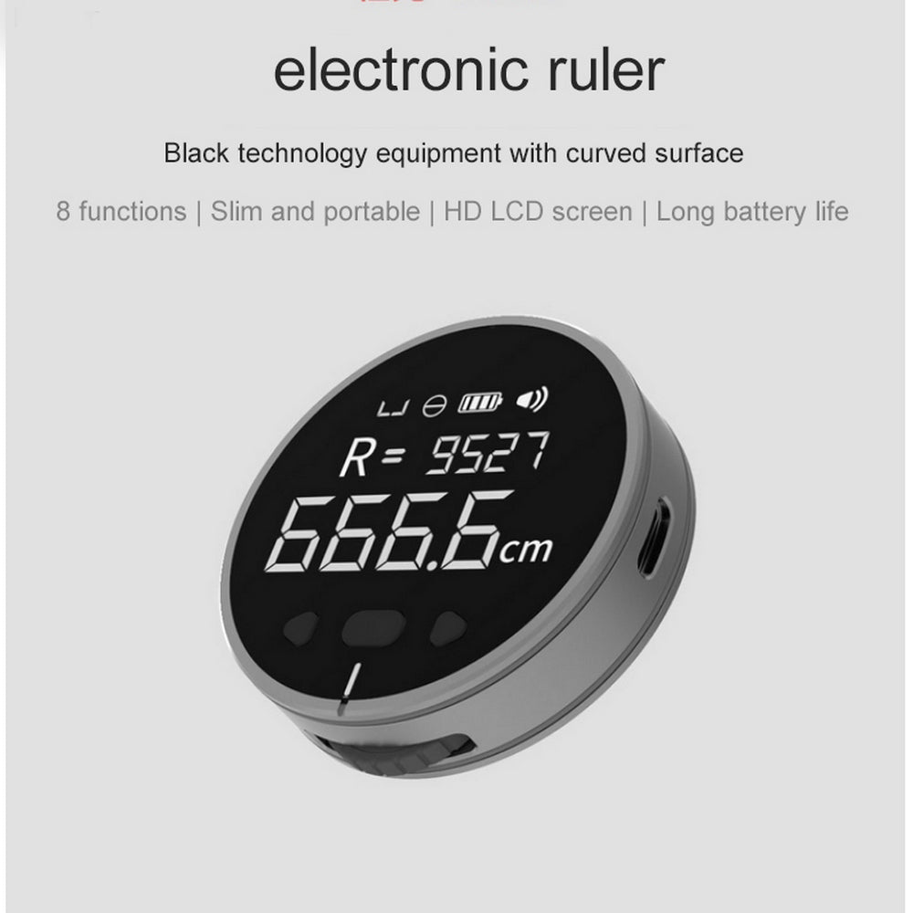 Instrumento de medição de distância Régua de medição eletrônica Fita métrica de alta definição Digital LCD Ferramenta de régua de medição eletrônica de alta precisão