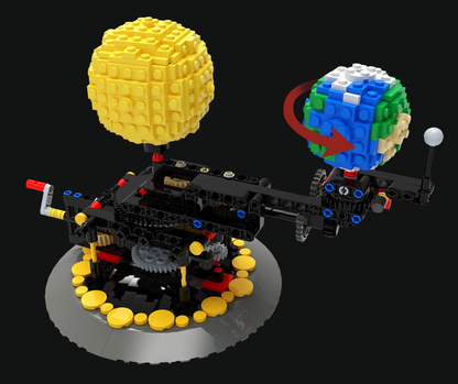 Simulate The Rotation Of  Moon Earth And Sun