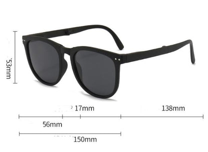 Foldable Sunglasses For Women TR Polarized Folding Sun Glasses